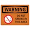Signmission OSHA WARNING Sign, Do Not Smoke In This Area, 10in X 7in Decal, 7" W, 10" L, Landscape OS-WS-D-710-L-12572 - alternate 1